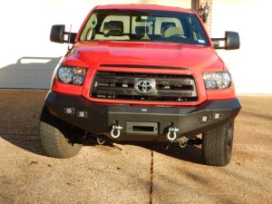 Toyota Tundra Front Bumper - DV8 Offroad - Steel Construction, 2 Stage Powder Coat Finish - Textured Black - `07-`13 Toyota Tundra Front Bumper - DV8 Offroad - Steel Construction, 2 Stage Powder Coat Finish - Textured Black - `07-`13